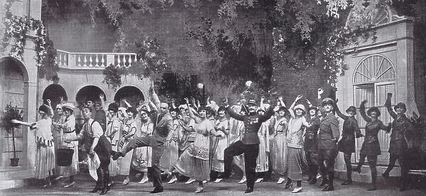 A scene from Kissing Time (1919) at the Winter Garden Theatr