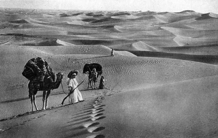Framed Print : Scene in the Libyan or Western Desert, Egypt Framed Print : Scene in the Libyan or Western Desert, Egypt