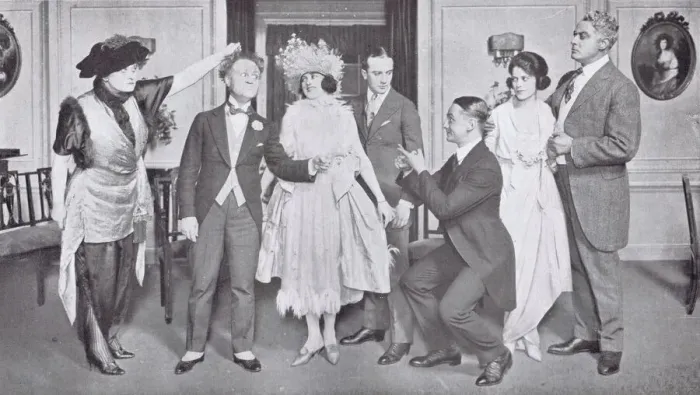 Framed Print : A scene from The Little Blue Devil at the Central Theatre, New York (1919) Date: 1919 Framed Print : A scene from The Little Blue Devil at the Central Theatre, New York (1919) Date: 1919