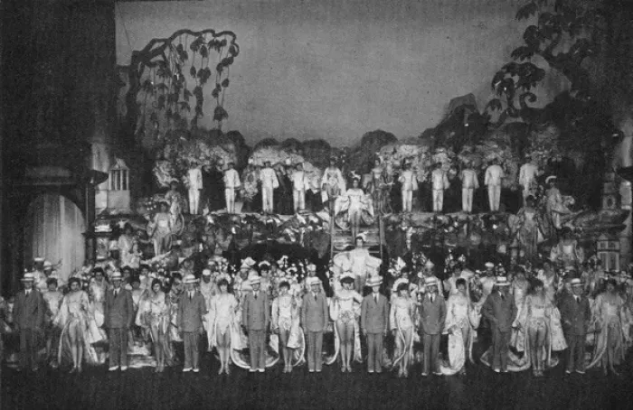 Framed Print : A scene from The Mikado at the Schauspielhause Theatre in Be Framed Print : A scene from The Mikado at the Schauspielhause Theatre in Be