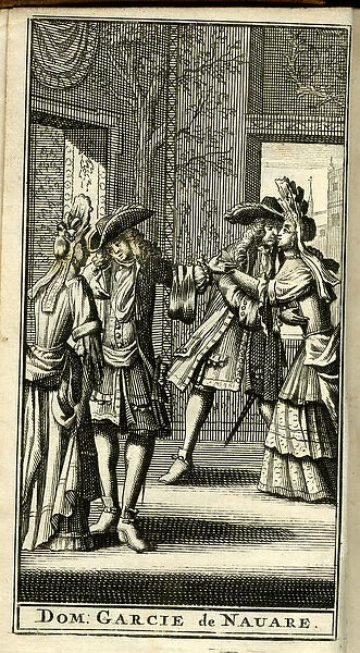 Scene from Molieres play, Dom Garcie de Navarre