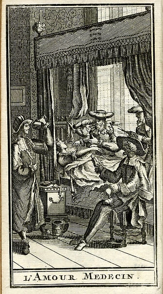 Scene from Molieres play, L Amour Medecin