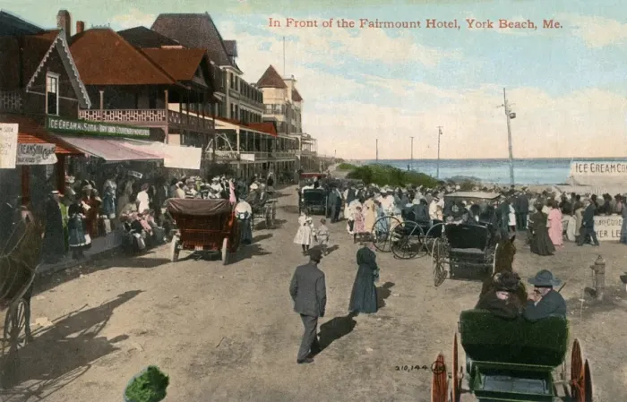 Framed Print : Scene near Fairmount Hotel, York Beach, Maine, USA Framed Print : Scene near Fairmount Hotel, York Beach, Maine, USA