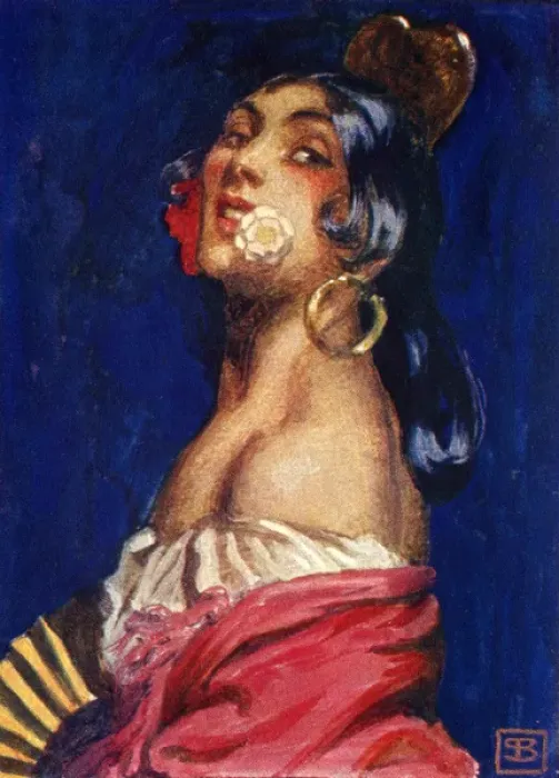 Framed Print : Scene from the opera, Carmen, by George Bizet Framed Print : Scene from the opera, Carmen, by George Bizet