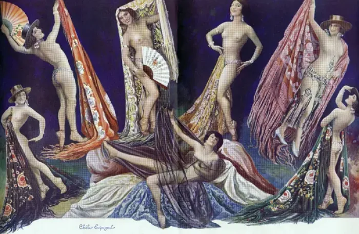 Framed Print : A scene from Palace Aux Femmes, Palace Theatre Framed Print : A scene from Palace Aux Femmes, Palace Theatre