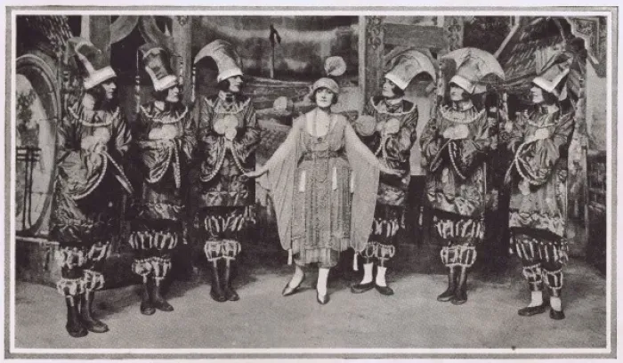 Framed Print : A scene from the pantomime Aladdin at the London Hippodrome Framed Print : A scene from the pantomime Aladdin at the London Hippodrome