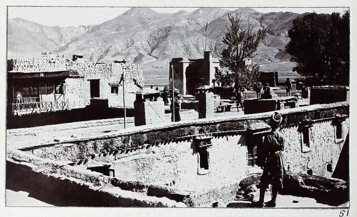 Framed Print : Scene at Phari, Yadong County, on the Tibet border, from a fascinating album which reveals new details on a little-known campaign in which a British military force brushed aside Tibetan defences to capture Lhasa, in 1904 Framed Print : Scene at Phari, Yadong County, on the Tibet border, from a fascinating album which reveals new details on a little-known campaign in which a British military force brushed aside Tibetan defences to capture Lhasa, in 1904