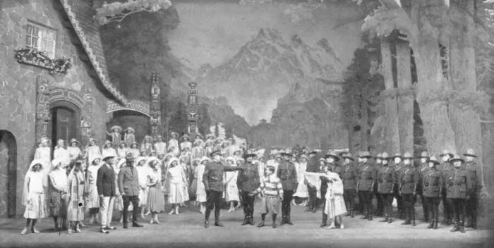 Framed Print : A scene from Rose Marie at the Drury Lane Theatre, London (1925) Date: 1925 Framed Print : A scene from Rose Marie at the Drury Lane Theatre, London (1925) Date: 1925
