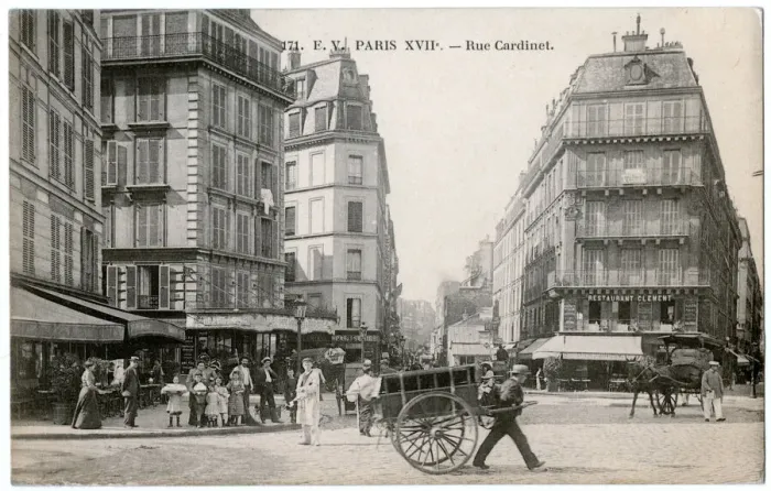 Framed Print : Scene in the Rue Cardinet, Paris, France Framed Print : Scene in the Rue Cardinet, Paris, France
