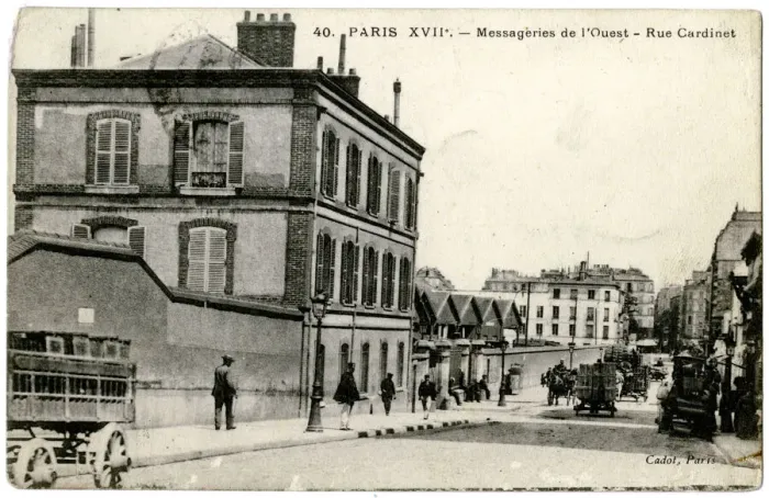Framed Print : Scene in the Rue Cardinet, Paris, France Framed Print : Scene in the Rue Cardinet, Paris, France