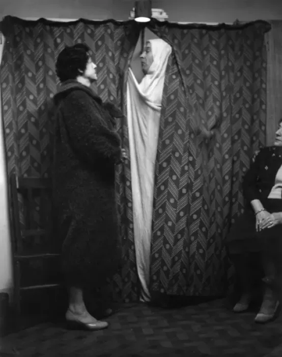 Framed Print : Scene at a seance Framed Print : Scene at a seance