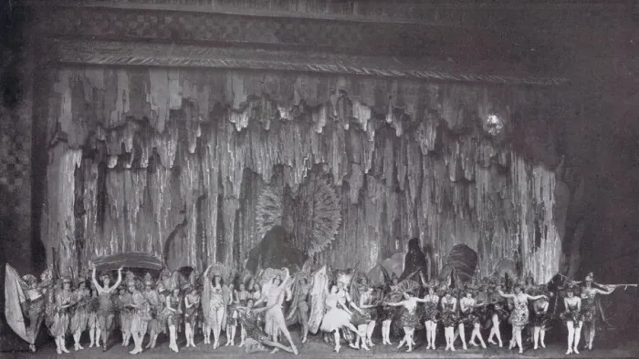 Framed Print : A scene from the second act of Monte Cristo Jr at the Winter Garden, New York (1919). Produced by the Shubert Brothers. Date: 1919 Framed Print : A scene from the second act of Monte Cristo Jr at the Winter Garden, New York (1919). Produced by the Shubert Brothers. Date: 1919