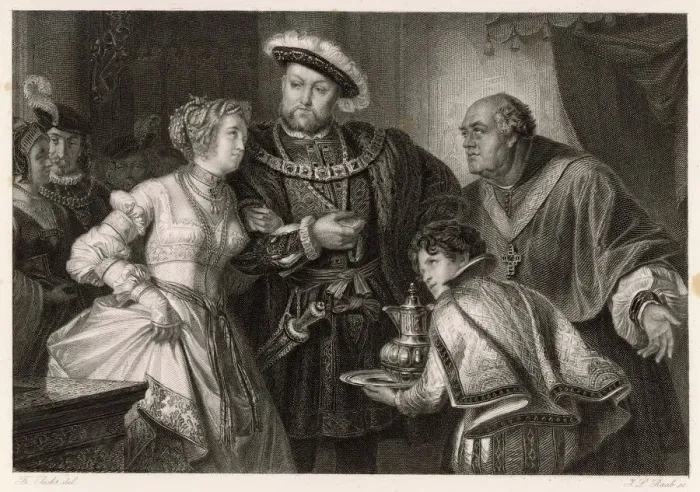 Framed Print : Scene from Shakespeares Henry VIII Framed Print : Scene from Shakespeares Henry VIII
