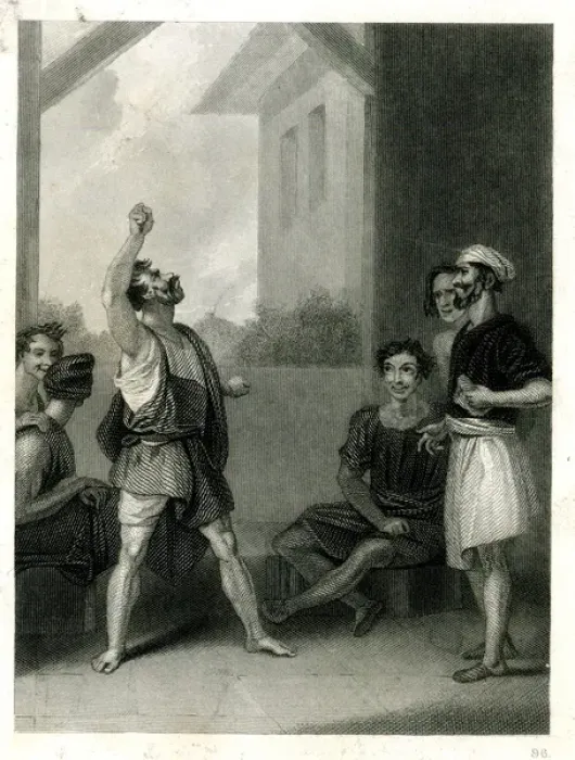 Framed Print : Scene from Shakespeares Measure for Measure Framed Print : Scene from Shakespeares Measure for Measure