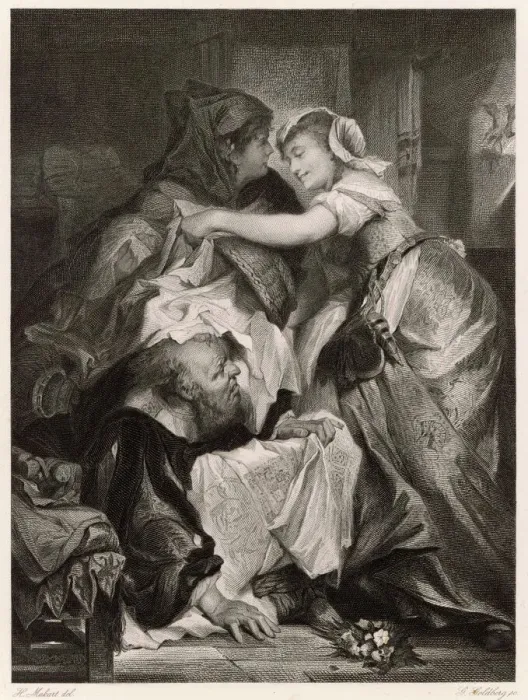 Framed Print : Scene from Shakespeares Merry Wives of Windsor Framed Print : Scene from Shakespeares Merry Wives of Windsor