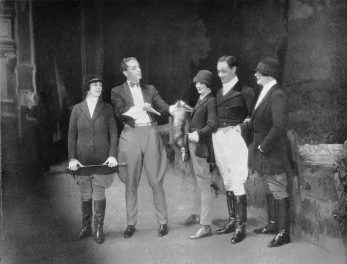 Framed Print : A scene from Sunny at the London Hippodrome (1926) with Nancy Lovet, Jack Buchanan, Binnie Hale, Jack Hobbs and Maidie Hope Date: 1926 Framed Print : A scene from Sunny at the London Hippodrome (1926) with Nancy Lovet, Jack Buchanan, Binnie Hale, Jack Hobbs and Maidie Hope Date: 1926