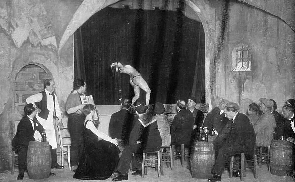 A scene from a show at the Theatre de Grand Guignol, Paris