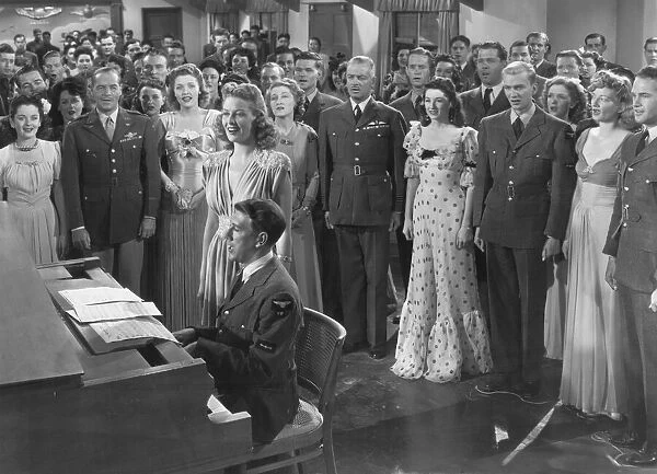 A scene from Thunder Birds (1942) with Gene Tierney