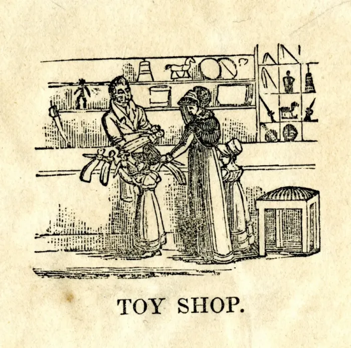 Framed Print : Scene in a Toy Shop Framed Print : Scene in a Toy Shop