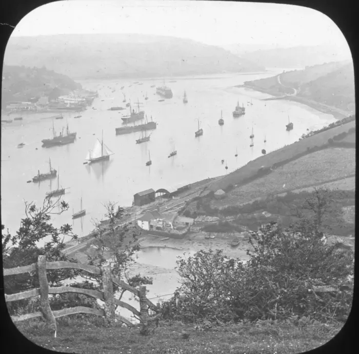 Framed Print : Scenery of Devon - View up the Dart from Dartmouth Framed Print : Scenery of Devon - View up the Dart from Dartmouth