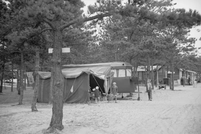Framed Print : Scenes at the auto trailer camp, Dennis Port, Massachusetts Framed Print : Scenes at the auto trailer camp, Dennis Port, Massachusetts