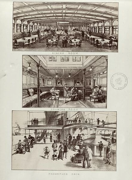 Scenes on board the SS Austral