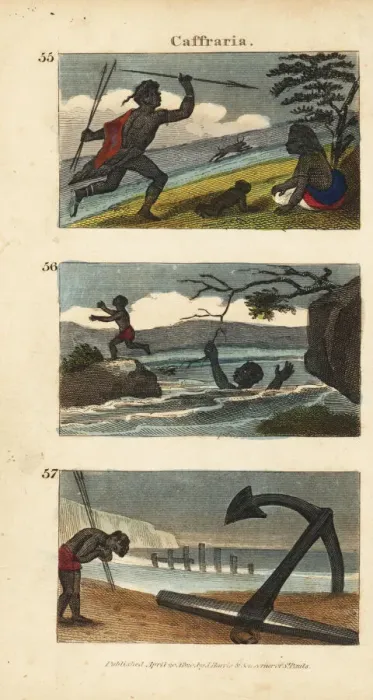 Framed Print : Scenes of the Eastern Cape (Kaffraria), South Africa, 1820 Framed Print : Scenes of the Eastern Cape (Kaffraria), South Africa, 1820