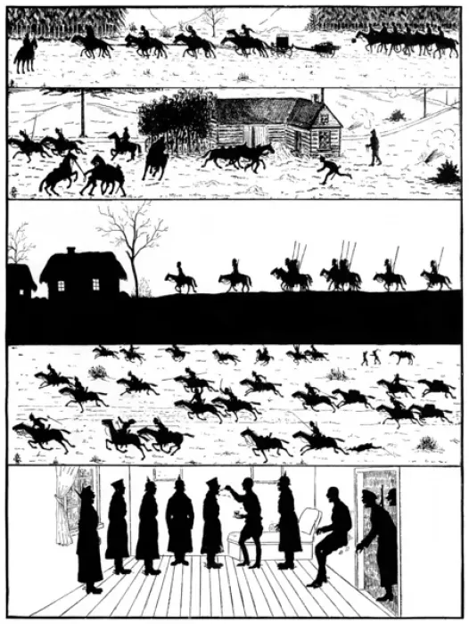 Framed Print : Scenes on the Eastern front in silhouette, WW1 Framed Print : Scenes on the Eastern front in silhouette, WW1