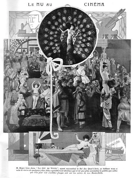 Scenes from the French film La Cle de Voute, 1925