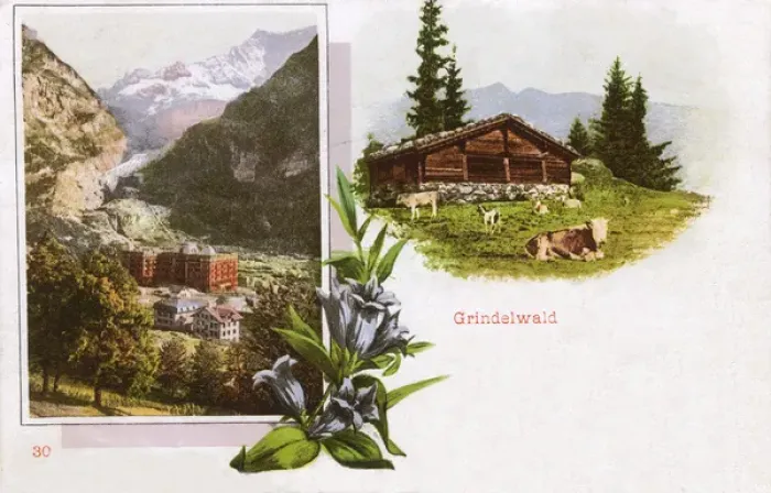 Framed Print : Scenes around Grindelwald Framed Print : Scenes around Grindelwald