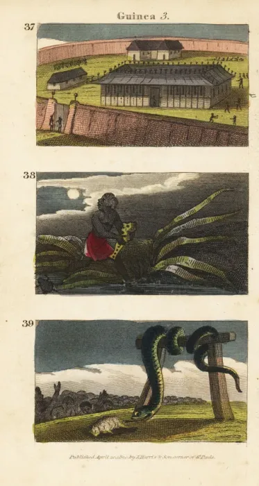 Framed Print : Scenes from Guinea, Africa, 1820 Framed Print : Scenes from Guinea, Africa, 1820