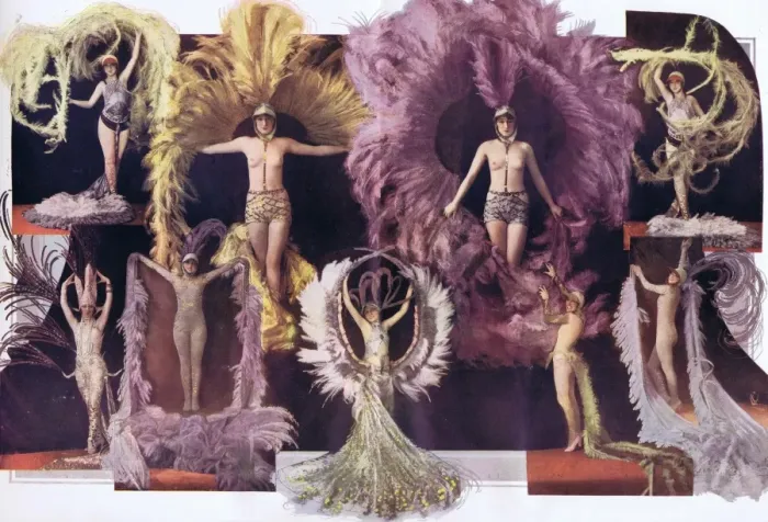 Framed Print : Scenes from La Revue Mistinguett at the Moulin Rouge Framed Print : Scenes from La Revue Mistinguett at the Moulin Rouge