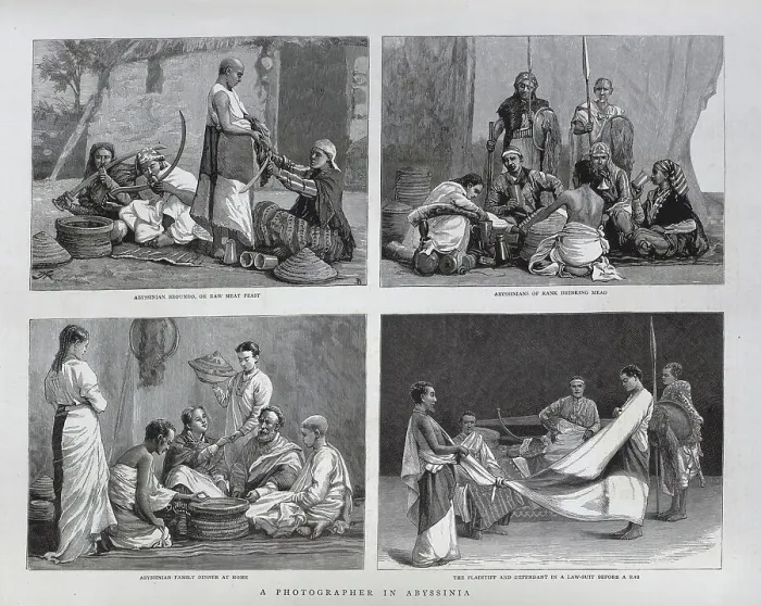 Framed Print : Scenes of Life in Abyssinia, 1885 Framed Print : Scenes of Life in Abyssinia, 1885