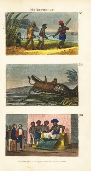 Framed Print : Scenes from Madagascar, 1820 Framed Print : Scenes from Madagascar, 1820