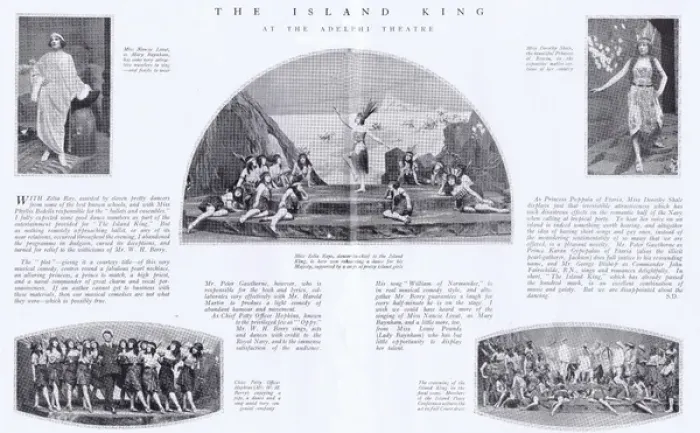 Framed Print : Scenes from musical comedy The Island King, at Adelphi Theat Framed Print : Scenes from musical comedy The Island King, at Adelphi Theat