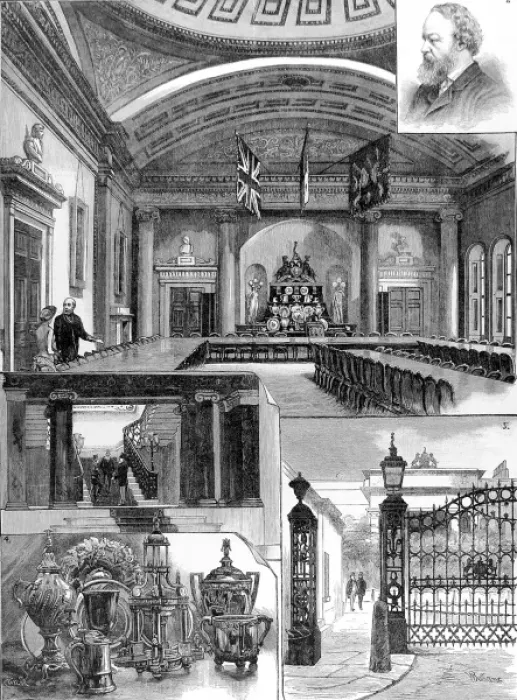 Framed Print : Scenes at the Salters Company, London, 1884 Framed Print : Scenes at the Salters Company, London, 1884