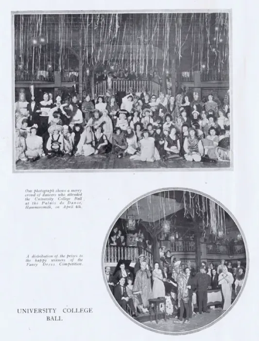 Framed Print : Two scenes of Univeristy College Ball held at the Palais de Framed Print : Two scenes of Univeristy College Ball held at the Palais de