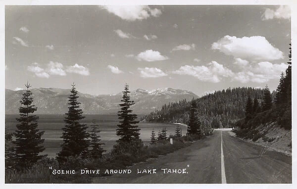 Scenic drive around Lake Tahoe, California, USA