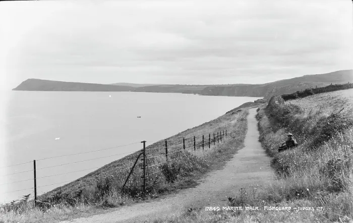 Framed Print : Scenic Marine Walk in Fishguard Framed Print : Scenic Marine Walk in Fishguard