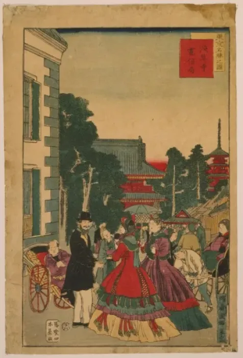 Framed Print : Scenic places in Tokyo - Asakusa, telegraph bureau Framed Print : Scenic places in Tokyo - Asakusa, telegraph bureau