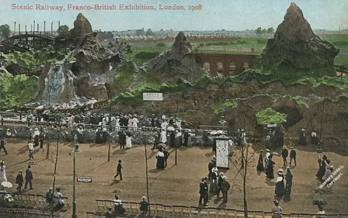 Framed Print : The Scenic Railway - Franco-British Exhibition, London Framed Print : The Scenic Railway - Franco-British Exhibition, London