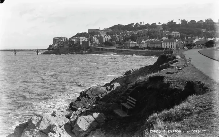 Framed Print : Scenic View of Clevedon