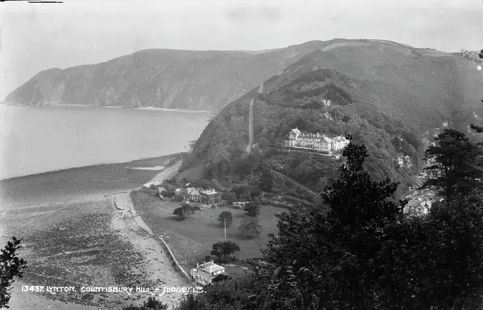 Framed Print : Scenic View of Countisbury Hill
