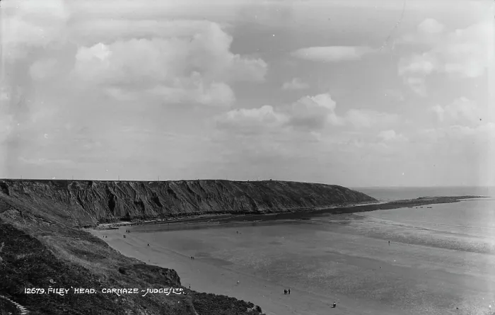 Framed Print : Scenic View of Filey Head