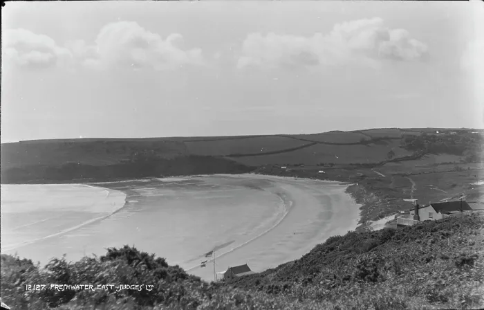Framed Print : Scenic View of Freshwater East