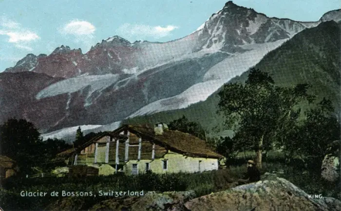 Framed Print : Scenic View, Glacier de Bossons, Geneva Framed Print : Scenic View, Glacier de Bossons, Geneva
