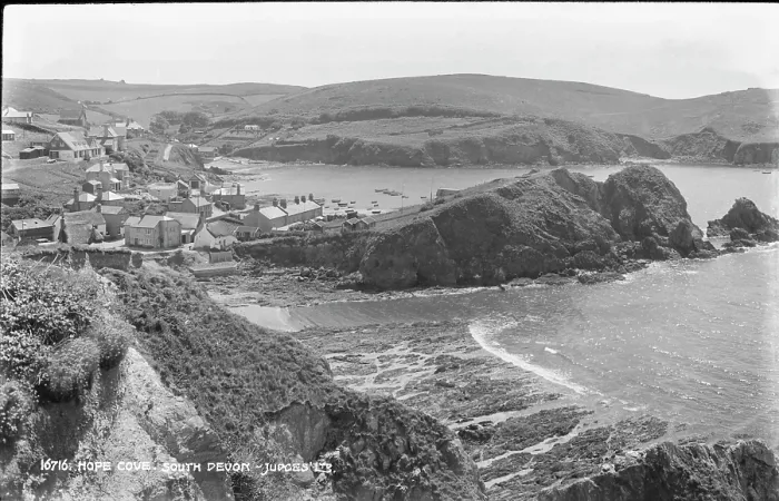 Framed Print : Scenic View of Hope Cove Framed Print : Scenic View of Hope Cove