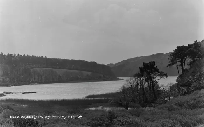 Framed Print : Scenic View of Loe Pool Framed Print : Scenic View of Loe Pool