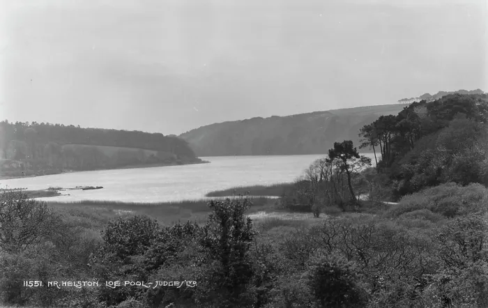 Framed Print : Scenic View of Loe Pool Framed Print : Scenic View of Loe Pool