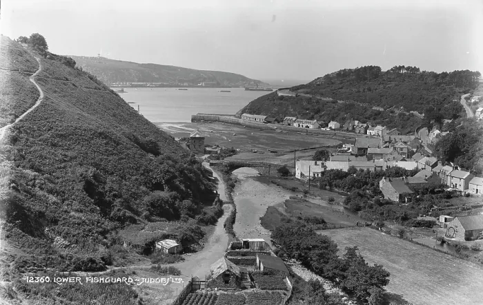 Framed Print : Scenic View of Lower Fishguard Framed Print : Scenic View of Lower Fishguard